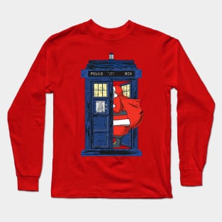 Christmas 1822 - Nicholas Visit The Blue Police Box 1 Long Sleeve T-Shirt